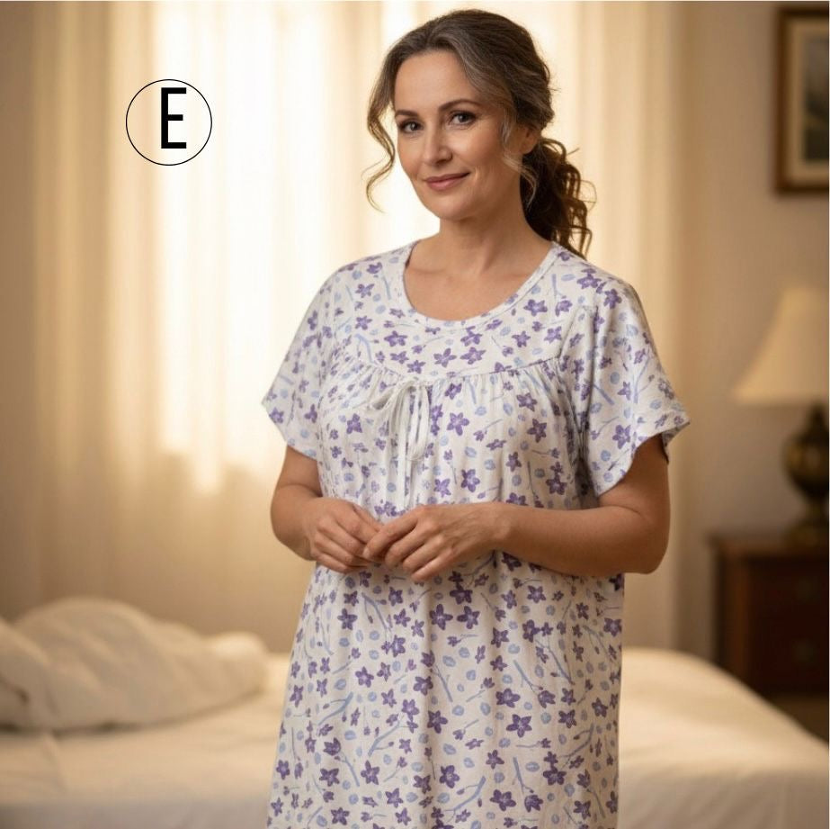 Pijama Señorera Estampada | Piel de Durazno