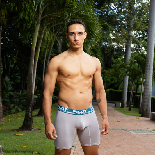 Boxer Pilot Set X3 | Talla XL | Blanco – Azul oscuro – Verde