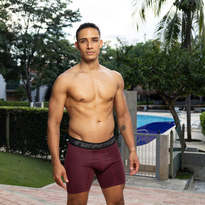 Boxer Pilot Set X3| Talla S | Vino tinto – Verde Agua – Azul oscuro