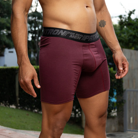 Boxer Patron Set X3|  Ref. 210-6 |Gris claro – Azul oscuro – Vino tinto