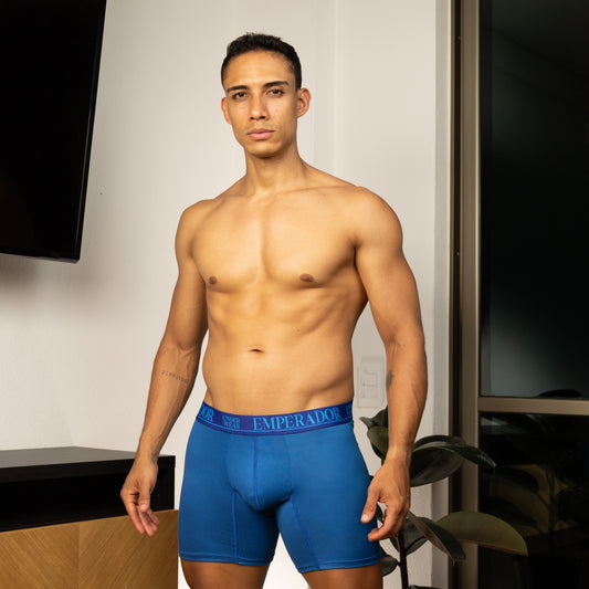 Boxer Emperador Set X3| Tallas 2XL | Verde oscuro – Negro – Azul rey
