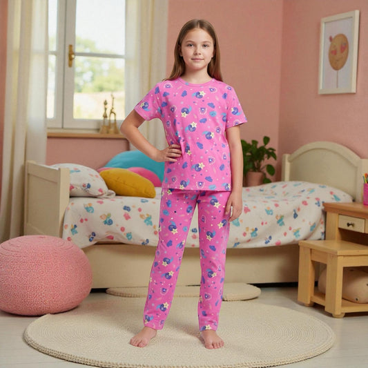 Pijama de Pantalon Niña Paquete X3 Unidades | Azul - Rosado - Lila