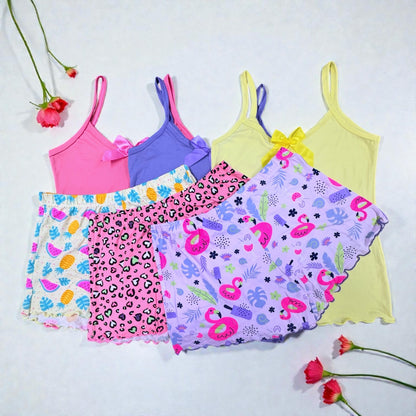 Pijama Dama Set X3 Unidades | Ref 339-18 | Salmón - Lila - Rosado
