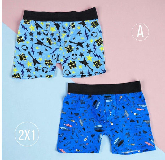 Boxer Niño 2X1 | Estampado en colores